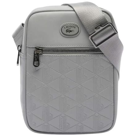 LACOSTE Schoudertas Nomogramme Vertical Camera Bag Monument Grijs