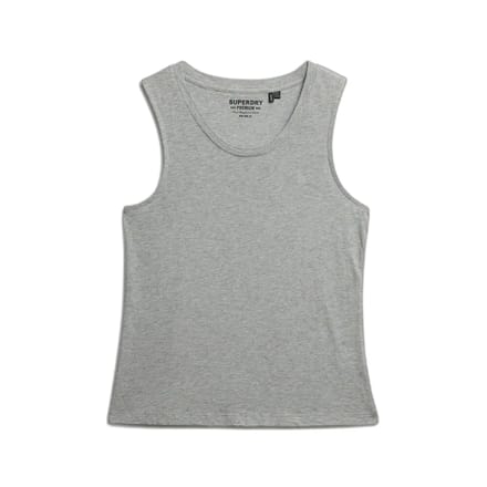 Superdry Scoop Neck Mouwloos T-shirt Grijs L Vrouw