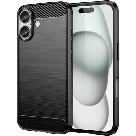 Mocaa Apple iPhone 16 Schokbestendig Hoesje Zwart