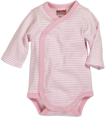 Playshoes Schnizler overslagromper lange mouwen streep roze
