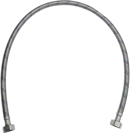 Dailygoods- Aansluitslang 800 mm - Flexibel - Vrouwelijk/Vrouwelijk - Rubber - Maximum druk 1 MPa - Buitendiameter 12 mm - Gemiddeld debiet 32 l/min - Kraanslang