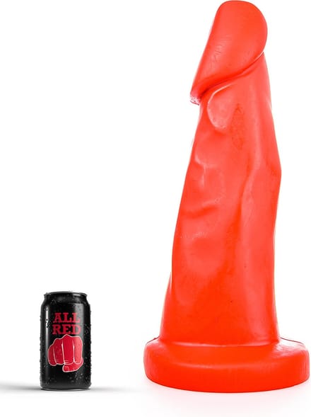 All Red Dildo 39 x 8,5 cm - rood