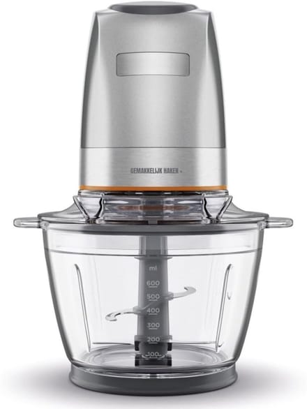 QORA® Hakmolen elektrisch - Hakmolen - Zilver - 20cm x 18cm x 26cm