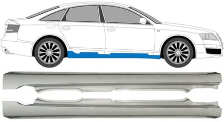 Volledige dorpel voor Audi A6 C6 2004-2010 / Links + Rechts / Set