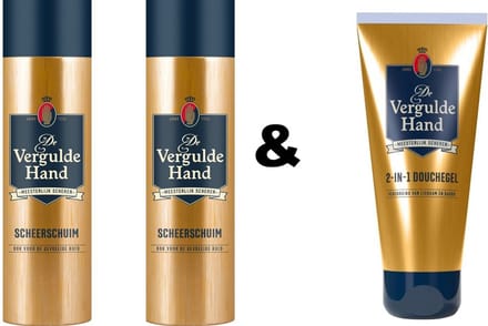 De Vergulde Hand Scheerschuim 2 x 250 ml & Douchegel 200 ml