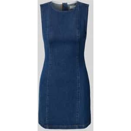 Denimjurk met ronde hals model 'LIV'
