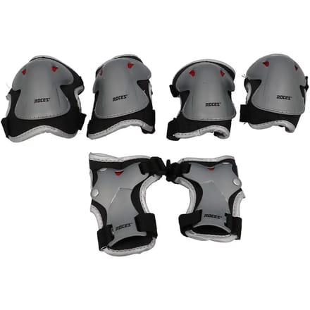 Roces - Super Skatebescherming 3-Pack - Kinderbescherming - Grijs - Maat M