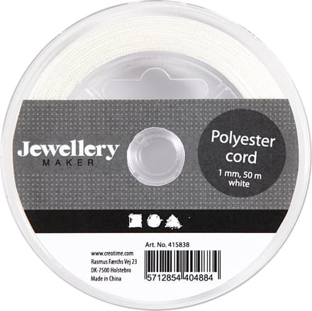 Creativ Company - Polyester Cord White 50m