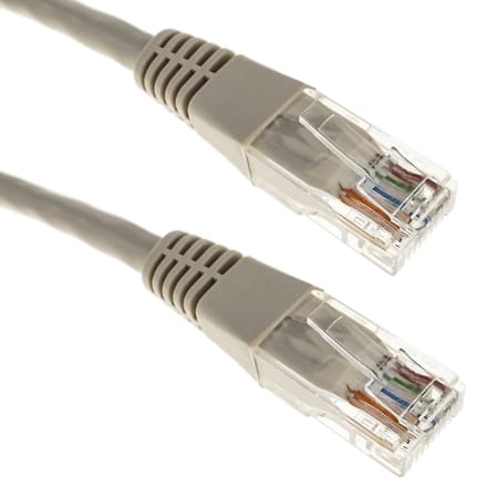 BeMatik - 2 m grijze Cat.5e UTP Ethernet-netwerkkabel