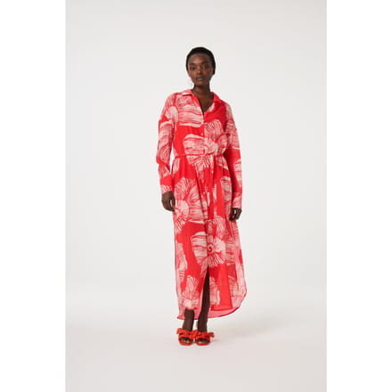 Fabienne Chapot Denis Dress Warm White/tropical Maat: 34 | Maxi Jurken Outlet | Dames | Wit