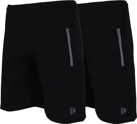 2-Pack Donnay Joggingshort (Nick) - Sportshort - Heren - Black (010) - maat 3XL