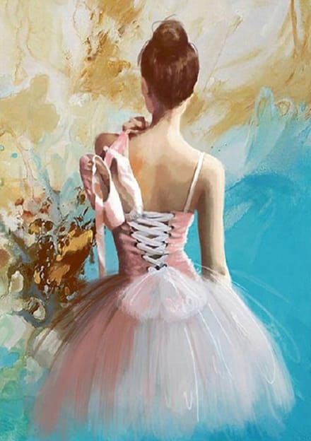 Diamond Painting Serie - Ballerina - 30x40 cm - DIY Kunst - Mozaïek