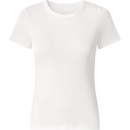 ESMARA Dames T-shirt, geribd (wit, L (44/46))