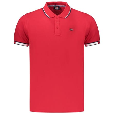 Noorwegen 1963 Rosso Katoenen Heren Polo