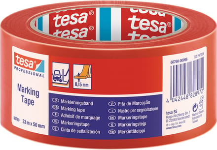 Markeringstape tesa® Professional 60760 PV1 50mmx33m rood | 6 stuks