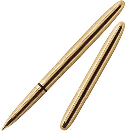 Bullet Space Pen, Gelakt Messing (#400G)