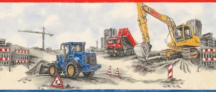 Rasch Kids & Teens voertuigen behangrand 293609