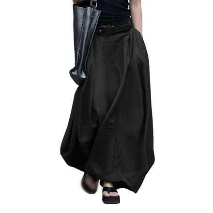 Dailygoods- Maxi-rok A-lijn - Hoge Taille - Casual - Met Zakken - Verstelbare Pasvorm - Ademend Polyester