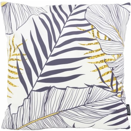 Gek op kussens! Sierkussen blue palm leaves | 45 x 45 cm | katoen/polyester