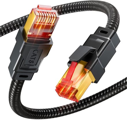 Snelle Cat 8 Ethernet Netwerkkabel RJ45 - Diverse Lengtes - Voor Router, Modem en Gaming