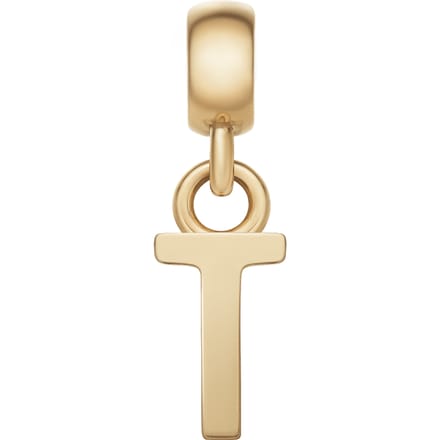 DANIEL WELLINGTON LETTER CHARM DW00400503 GOLD-PLATED LETTER T BEDEL 1 STUK