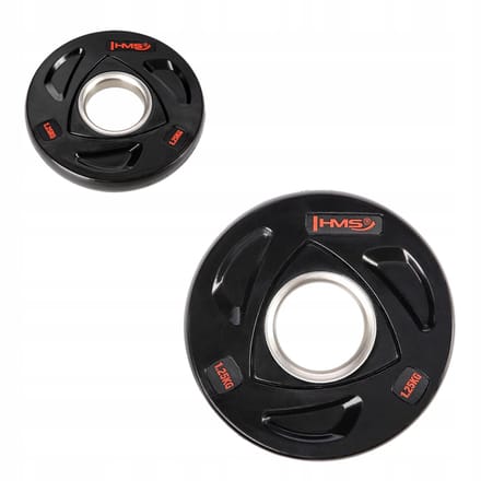 HMS TOX01 Olympische borgring schijf 1,25kg - Rubber Gecoat