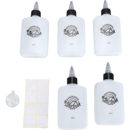 5 stuks Kleine Oliedispenser 120ml Lekvrij Draagbare Compacte Oliefles met Draaidop voor Azijn white