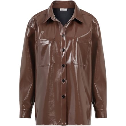 Alchemist Louise Shacket Coffee Brown Taglia: 36 | Giacche di pelle Outlet | Donna | Marrone