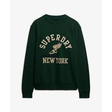 Superdry Vintage Athletic Crew Sweatshirt Groen S Man