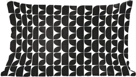 Sierkussens - Kussentjes Woonkamer - 50x30 cm - Modern - Geometrisch - Zwart