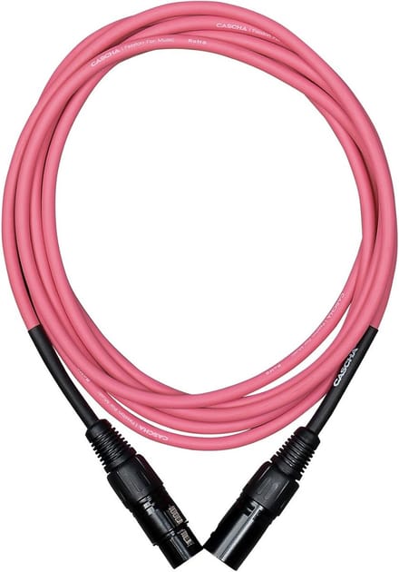 Cascha Standard Line Microfoonkabel XLR 6 meter Roze