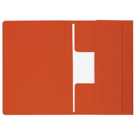 Dossiermap djois secolor mammoet folio 3 kleppen 250gr recycled 360 x 250 mm rood 50 stuks