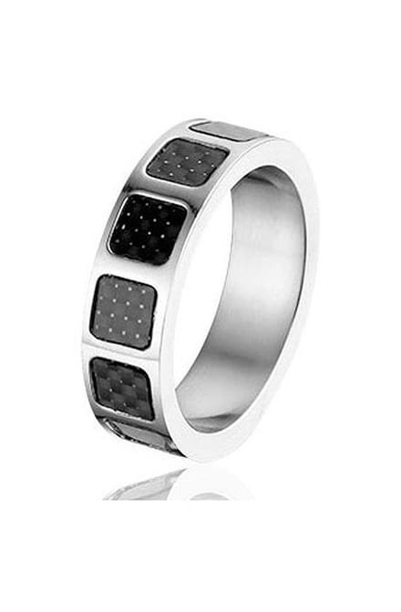 Montebello Ring Marco - 316L Staal - Carbon - 7mm - Maat 66-21mm