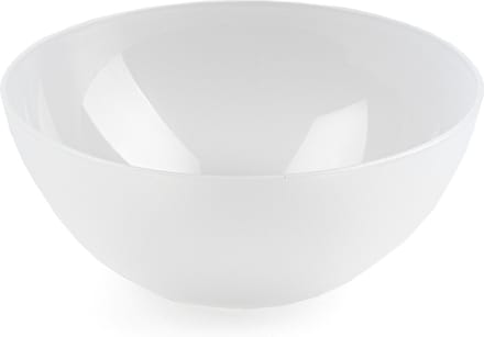 Plasticforte Serveerschaal/saladeschaal - D20 x H8 cm - kunststof - transparant