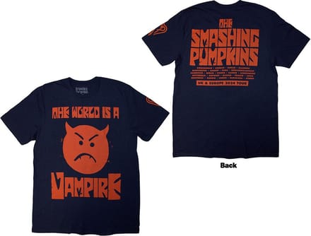 Smashing Pumpkins - World Is A Vampire Heren T-shirt - S - Donkerblauw