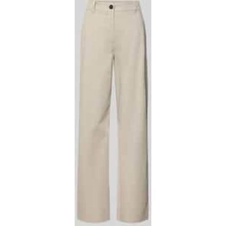 regular fit broek van katoenmix met lyocell-aandeel
