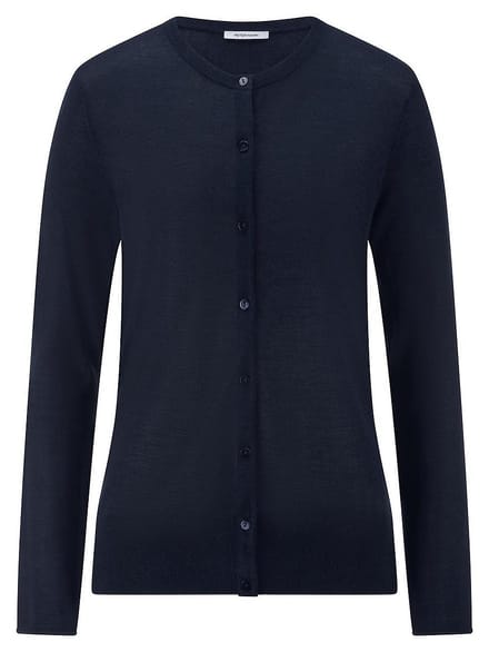 vest ronde hals Van Peter Hahn blauw