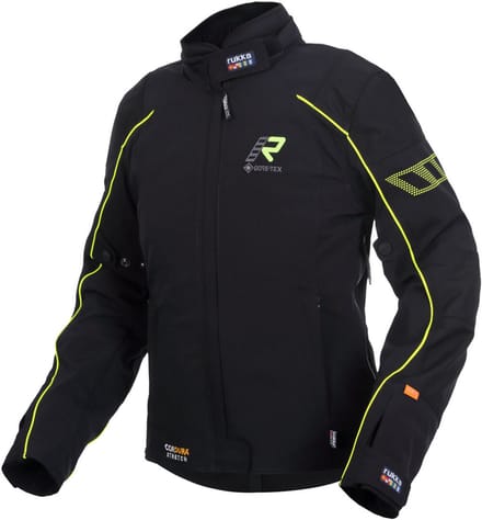 Rukka Comforina GTX Dames Zwart Geel Textiele Motorjas - Jas