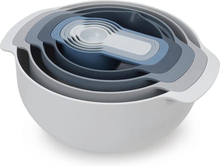 Schalenset met Maatlepels, Blauw, 9-delig - Joseph Joseph | Editions