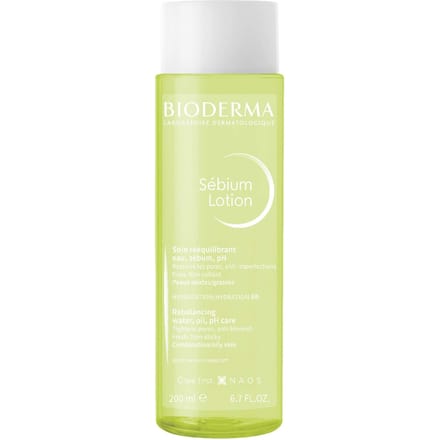 Bioderma Sebium Rebalancing Lotion Toner for oily, acne-prone skin for 8h hydration 200ml