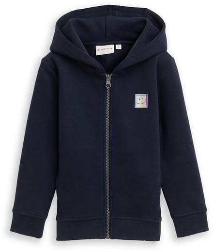 Tom Tailor - Hoodie met print op de rug - Maat 92/98 - sky captain blue