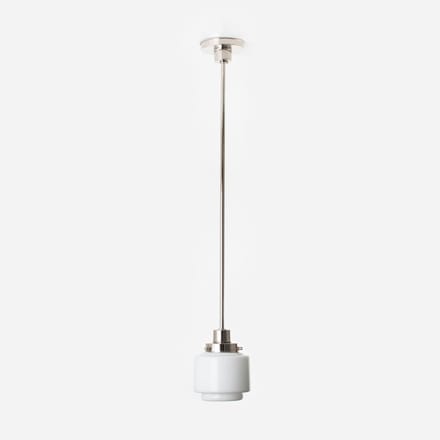 Hanglamp Getrapte Cilinder Small 20's Nikkel - Art Deco Trade