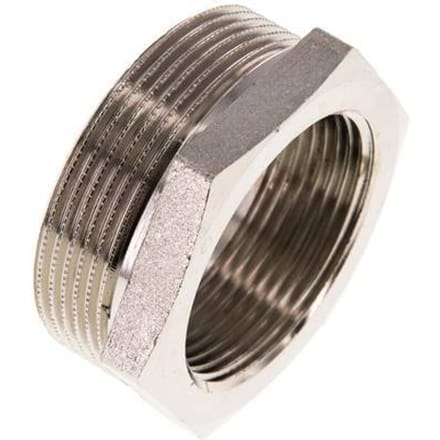 G 1 1/2'' x G 2'' F/M Vernikkeld Messing Verloopring 16 Bar - FL2S-FM-BN-112G-200G