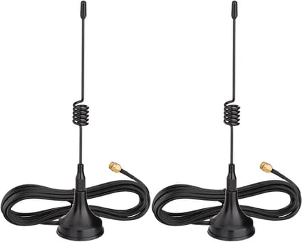 WLAN Antenne - Wifi Antenne - Signaal Verbeteren - Magnetische Basis - 3m Kabel - Zwart