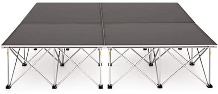 2 m x 2 m Draagbare Podiumset van Gear4music, 40 cm