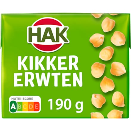 Kikkererwten in pak