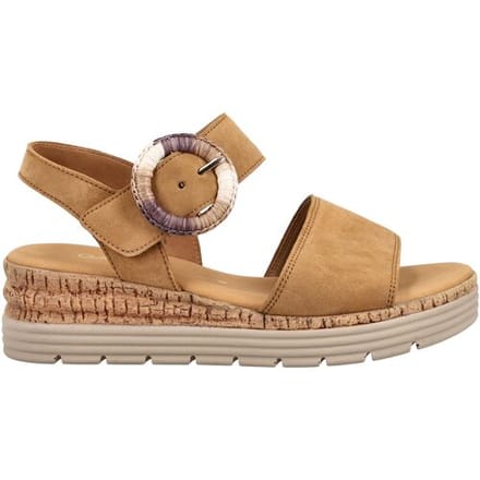 Gabor 706 Sandalen - Met Sleehak - Dames - Camel - Maat 37