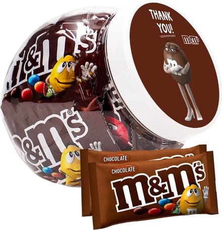 M&M's Chocolade - "Thank You" - chocoladecadeau - bedankt - in herbruikbare pot - 450g