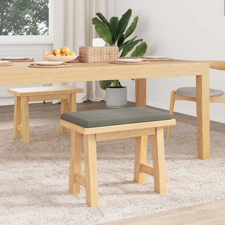 vidaXL - Bankkussen - corduroy - Lichtgrijs - Diepte - 35 - cm