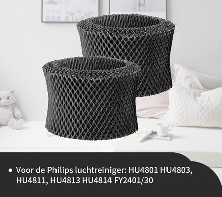 Replacements® Filters geschikt voor Philips - FY2401 /30 - 2 stuks